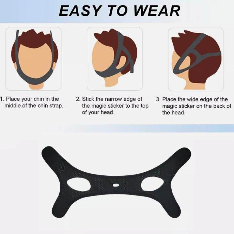 Breathable Anti Snore Chin Strap Stop Snoring Belt - Sleep Galleria