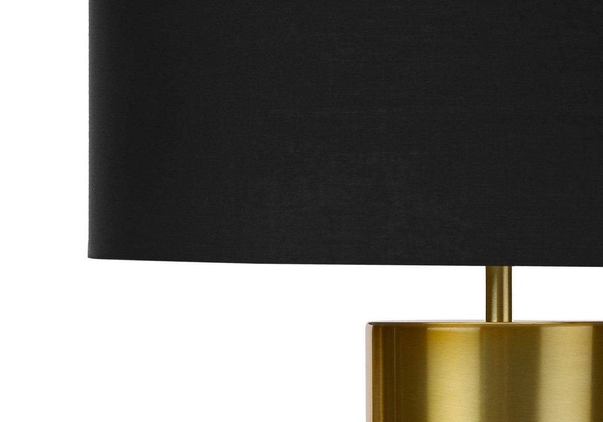Contemporary Black Concrete Cylinder Table Lamp - Sleep Galleria