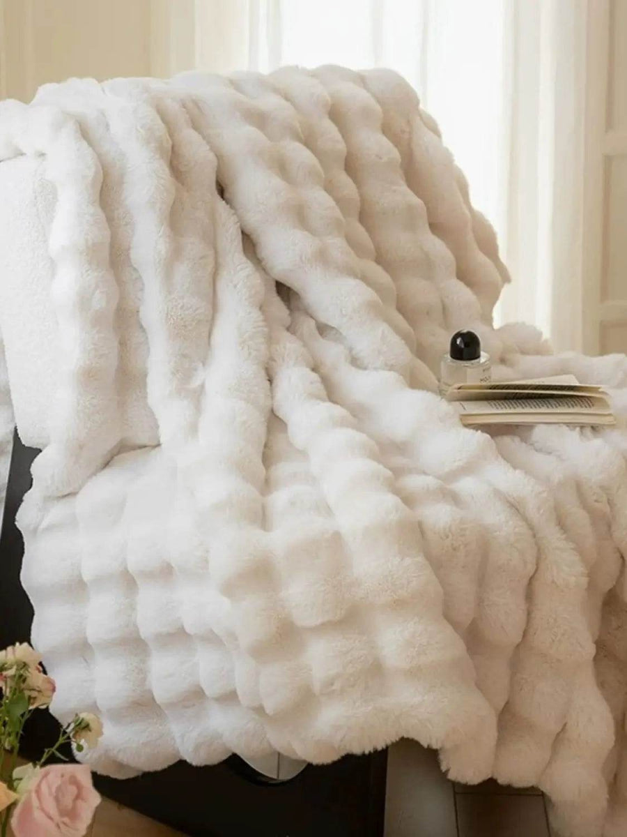 Cozy Soft Faux Rabbit Fleece Throw Blanket - Sleep Galleria