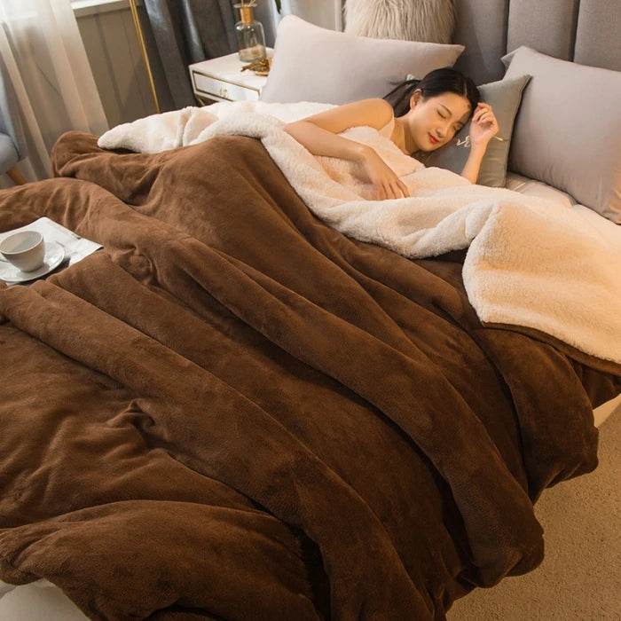 Heated Anti-Pilling Wool Throw Blanket Winter Cozy - Sleep Galleria