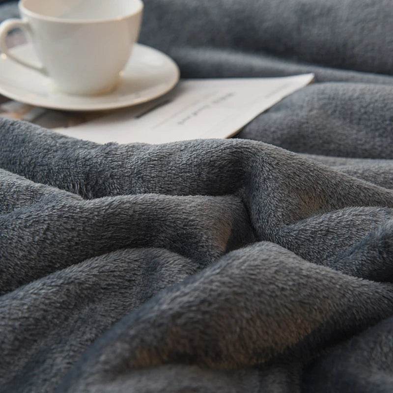 Heated Anti-Pilling Wool Throw Blanket Winter Cozy - Sleep Galleria