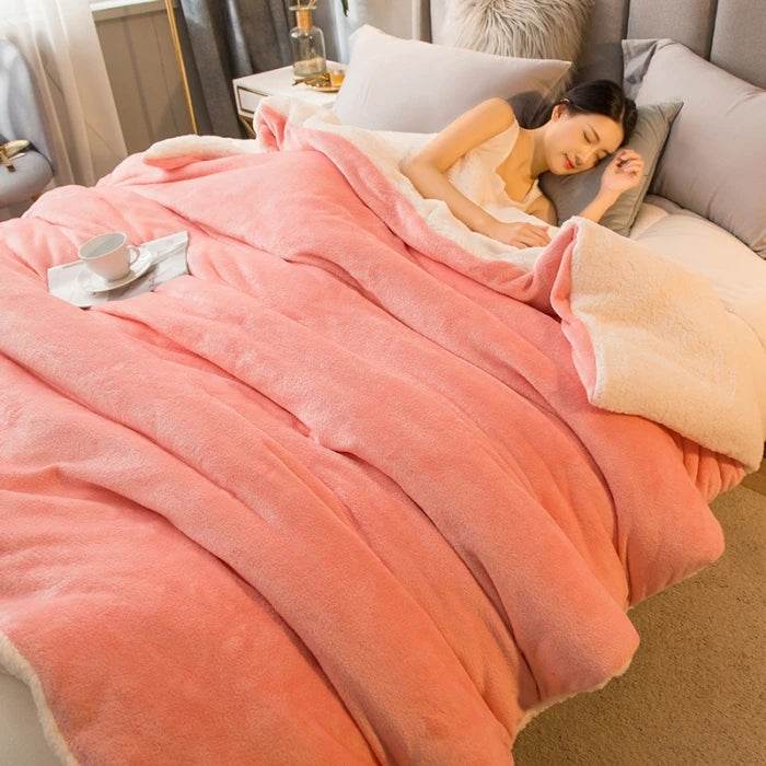 Heated Anti-Pilling Wool Throw Blanket Winter Cozy - Sleep Galleria