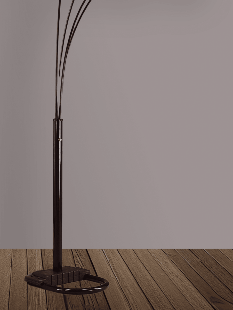 Modern Multi-Head Crystal Arc Floor Lamp - Sleep Galleria