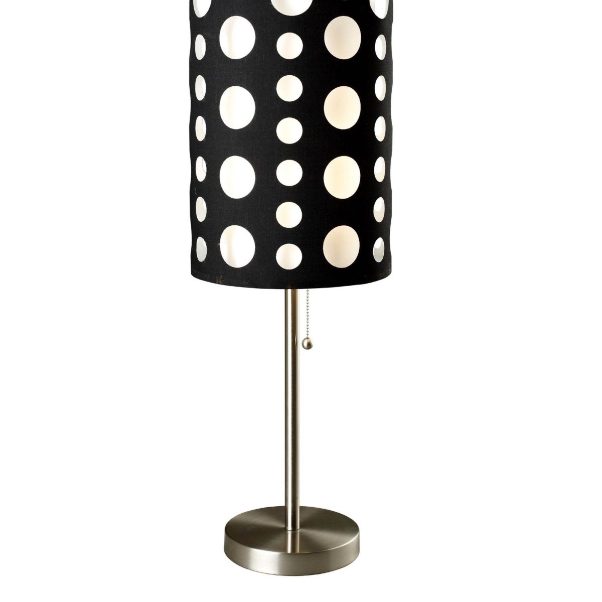 33-Inch Metal Table Lamp With Dual Fabric Shade - Sleep Galleria