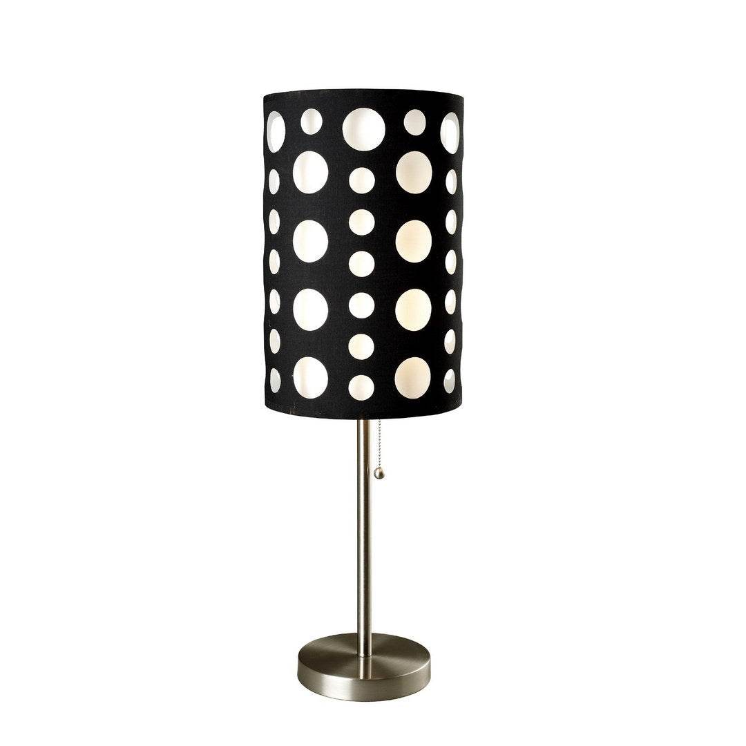 33-Inch Metal Table Lamp With Dual Fabric Shade - Sleep Galleria