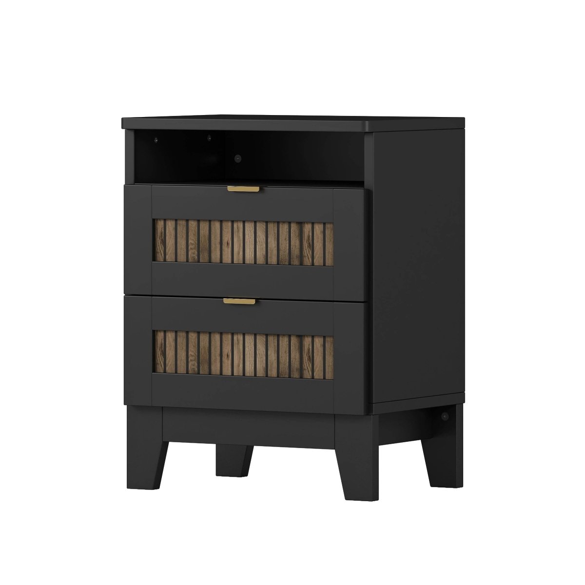 4-Piece Farmhouse Platform Bed Set With Storage - Omega Lifestyles