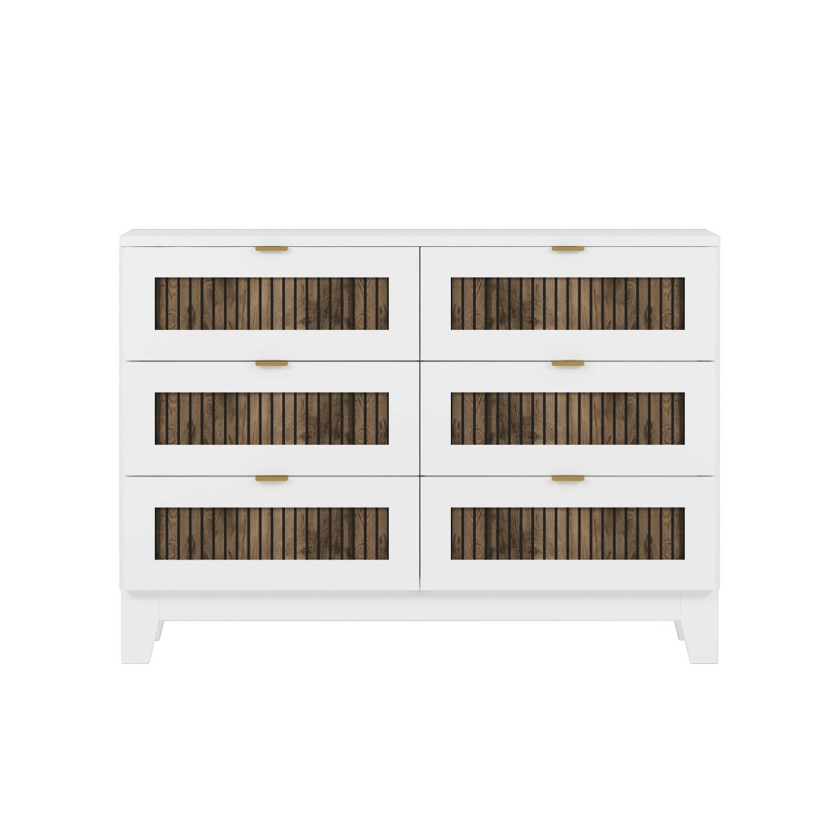 4-Piece White Farmhouse Platform Bed Set With Storage - Sleep Galleria