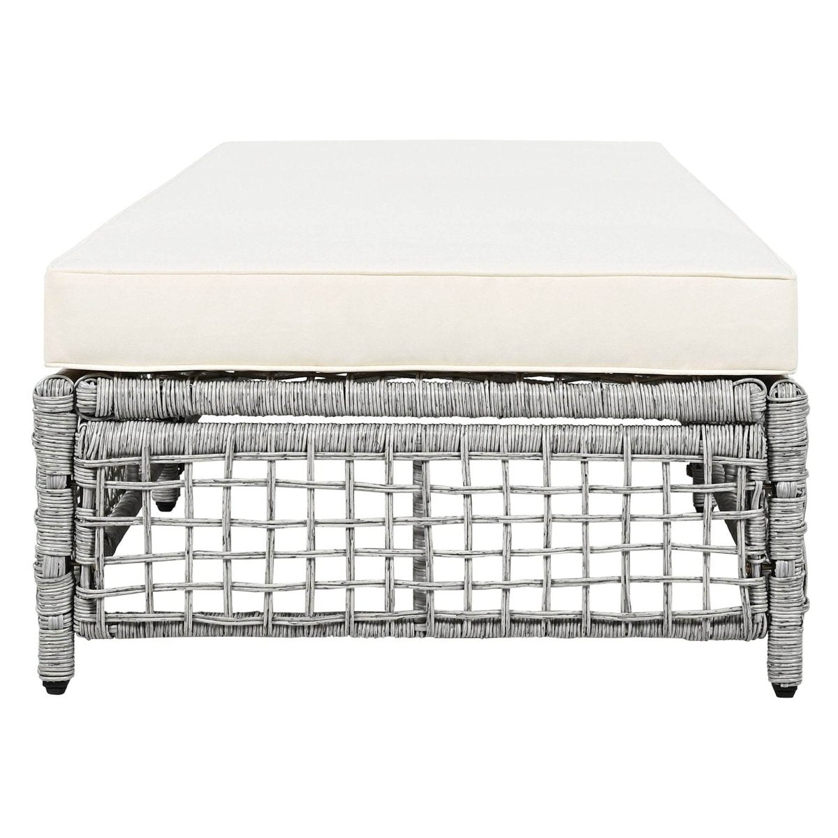 Adjustable 5-Position Backrest Outdoor Rattan Lounge Chair - Sleep Galleria