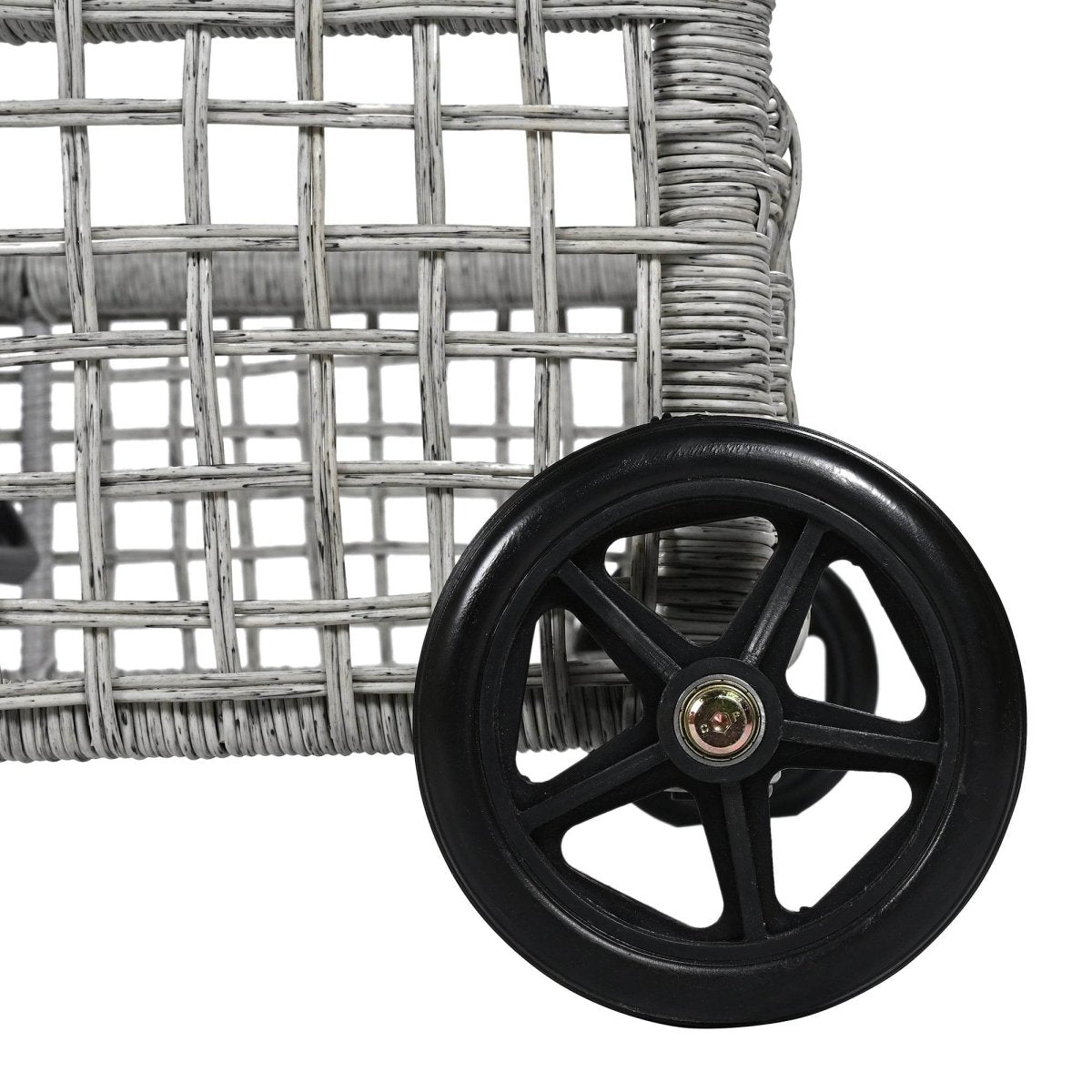 Adjustable 5-Position Backrest Outdoor Rattan Lounge Chair - Sleep Galleria