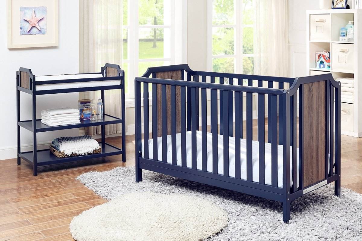 Convertible 3-in-1 Wood Baby Crib With Adjustable Heights - Sleep Galleria