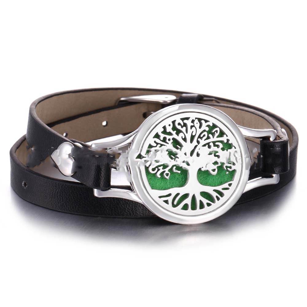 Heart Shape Stainless Steel Aromatherapy Bracelet With Radiation Protection - Sleep Galleria
