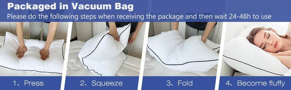 Luxury Cooling Bed Pillows with Breathable 3D Microfiber - Sleep Galleria