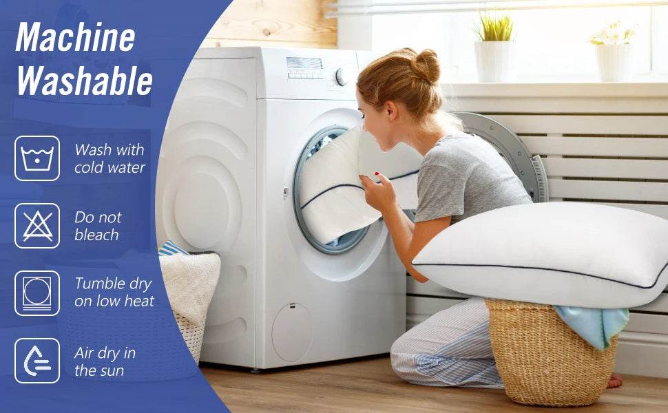 Luxury Cooling Bed Pillows with Breathable 3D Microfiber - Sleep Galleria