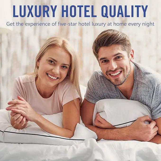 Luxury Cooling Bed Pillows with Breathable 3D Microfiber - Sleep Galleria