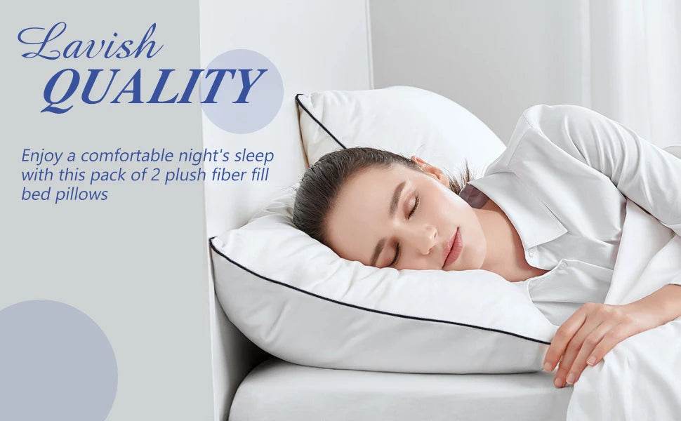 Luxury Cooling Bed Pillows with Breathable 3D Microfiber - Sleep Galleria