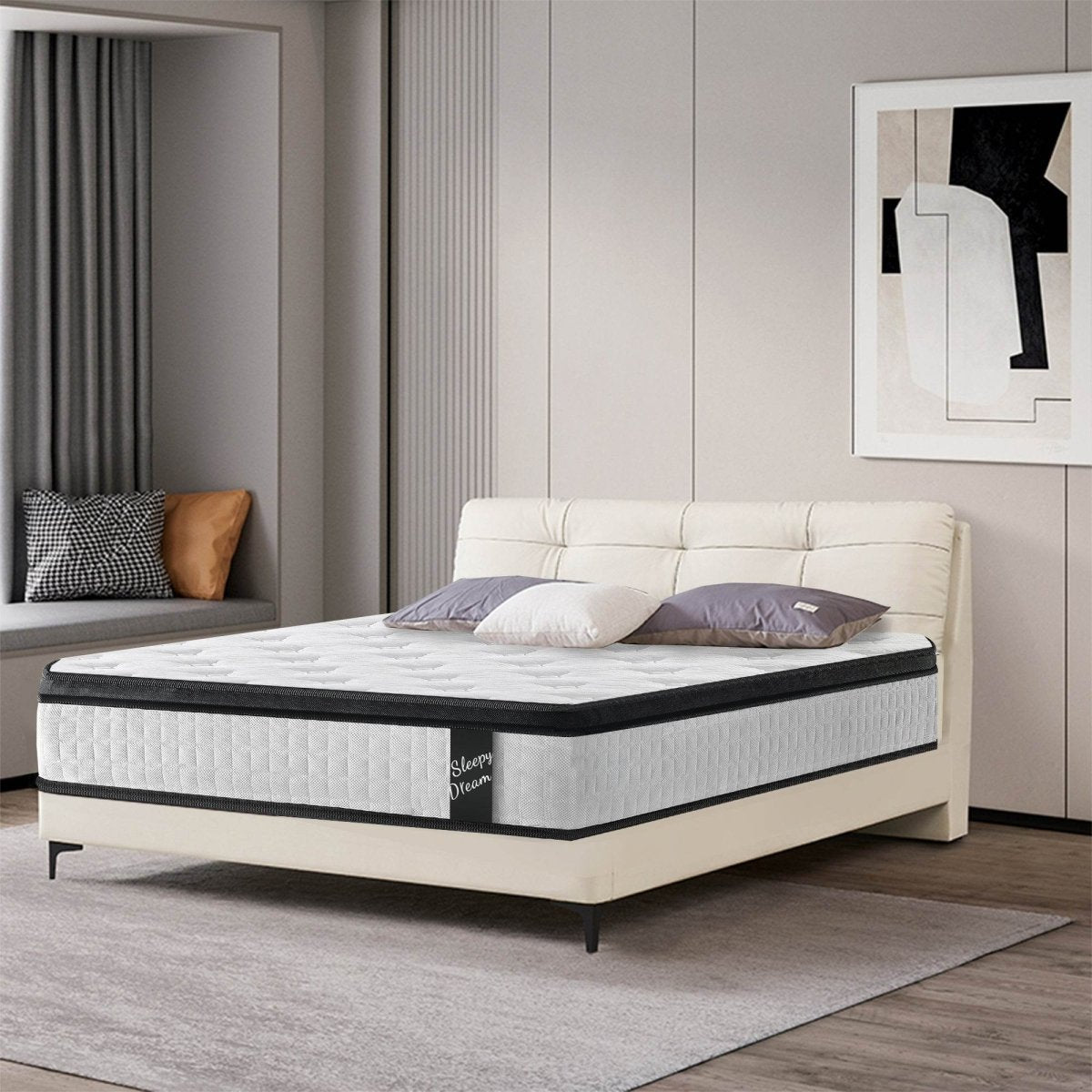 Medium Hybrid 12-Inch Memory Foam Pocket Spring Mattress - Sleep Galleria