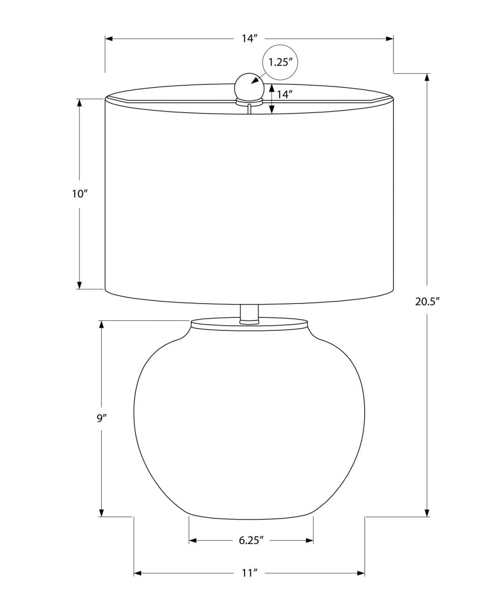 Modern Ceramic Table Lamp With Ivory Fabric Shade - Sleep Galleria