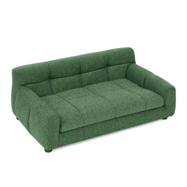 Modern Linen Upholstered Pet Sofa With Backrest - Omega Lifestyles