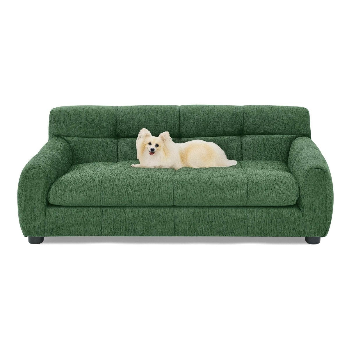 Modern Linen Upholstered Pet Sofa With Backrest - Sleep Galleria