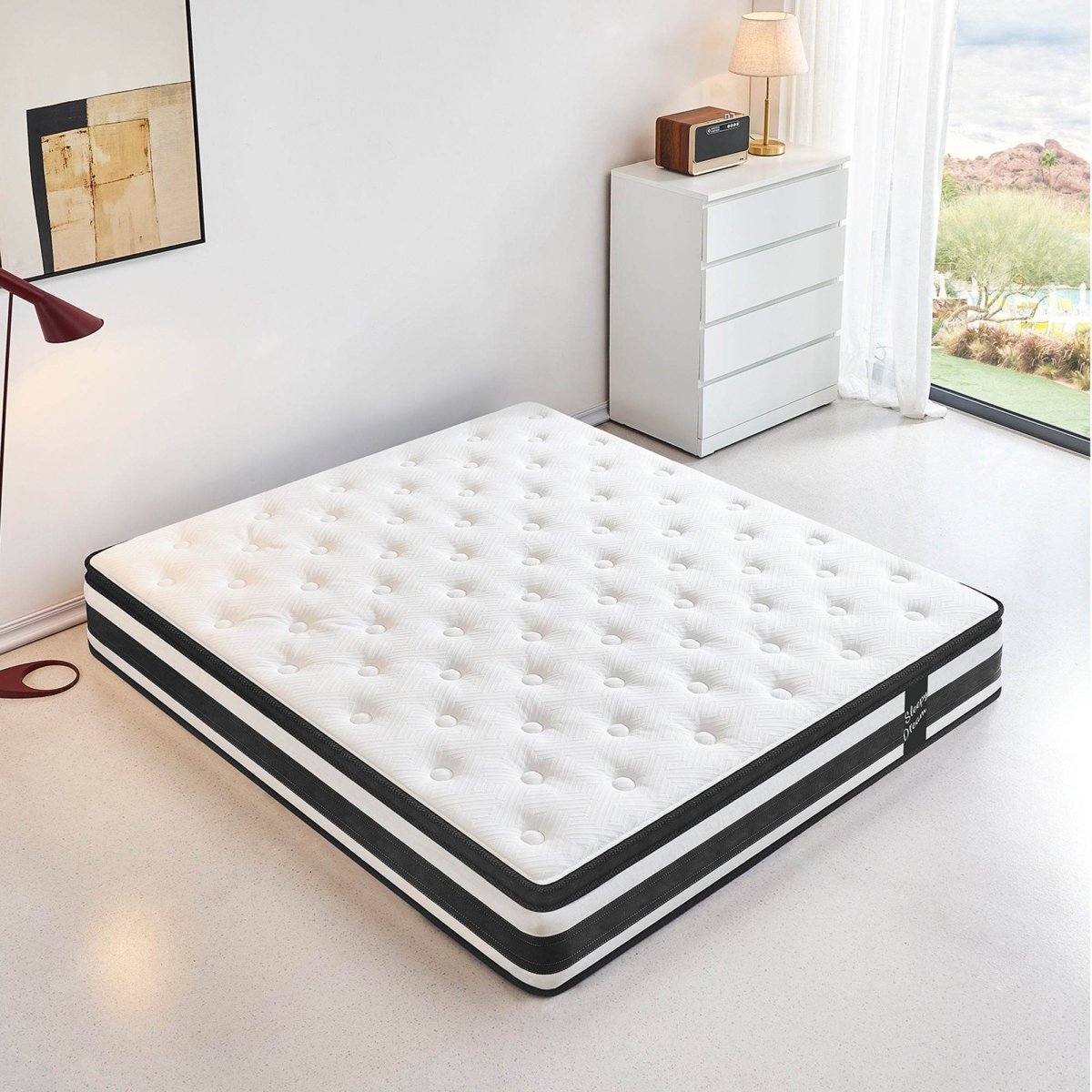 Soft 12-Inch Plush Memory Foam Pocket Spring Mattress - Sleep Galleria