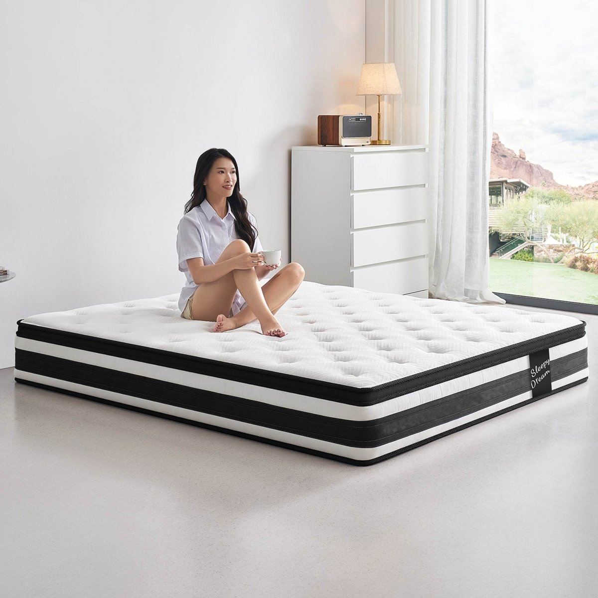 Soft 12-Inch Plush Memory Foam Pocket Spring Mattress - Sleep Galleria