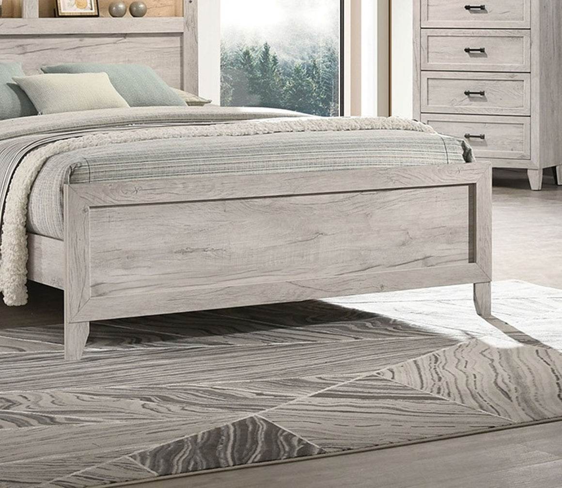 3-Piece Contemporary White Wash Bedroom Furniture Set - Sleep Galleria