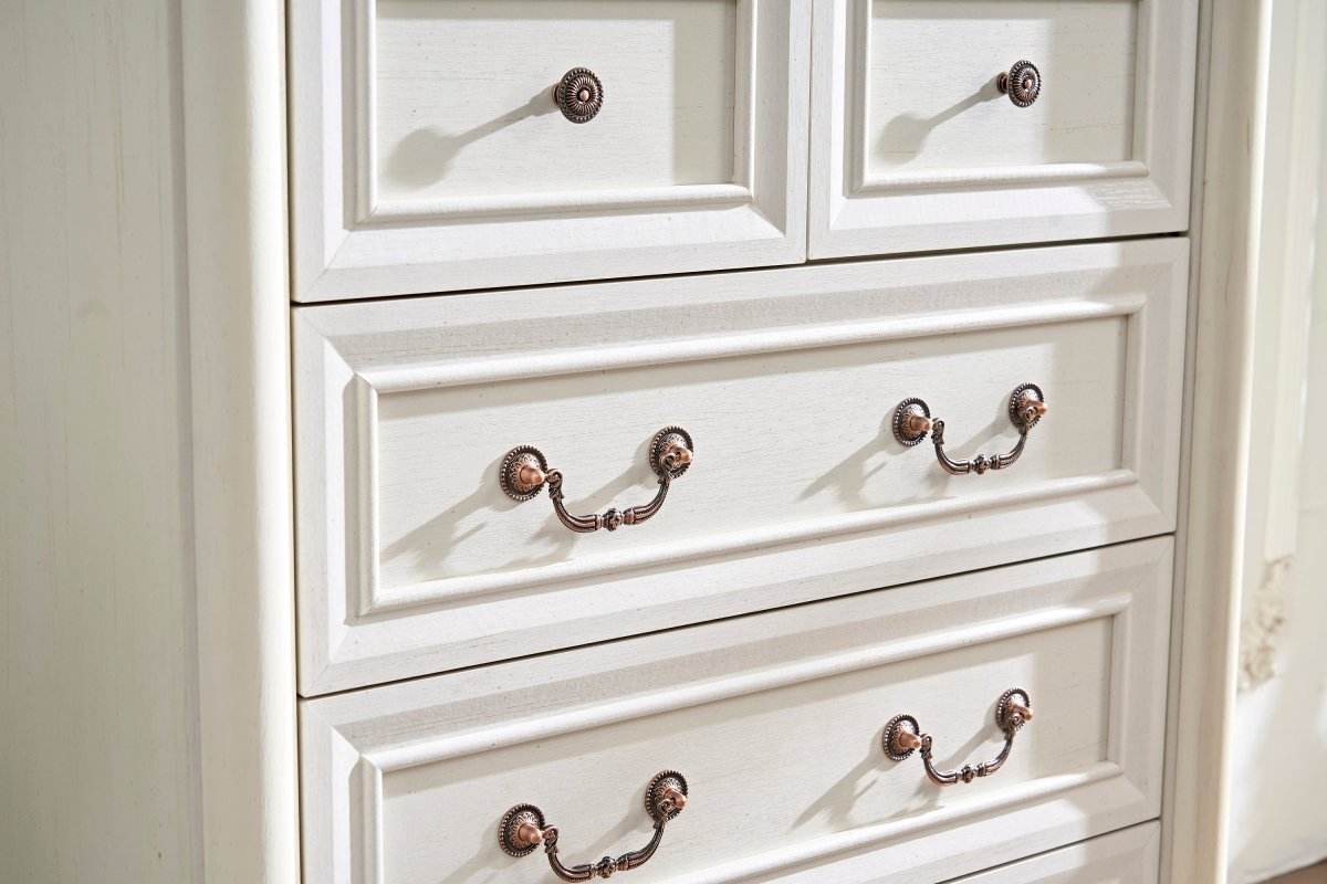 7-Drawer Rustic Walnut Storage Dresser Chest - Sleep Galleria