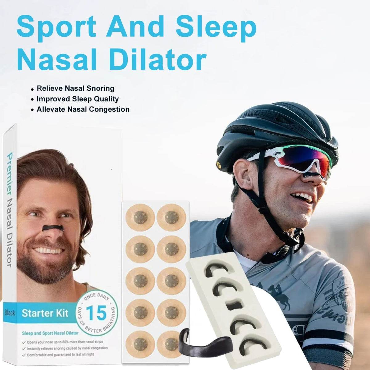Anti Snore Magnetic Nasal Breathing Dilator Strips - Omega Lifestyles