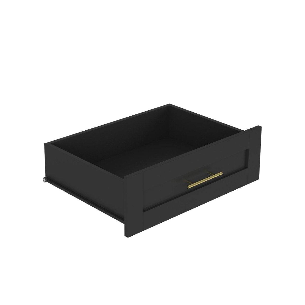 Black MDF Sliding Barn Door Armoire Wardrobe Cabinet - Sleep Galleria