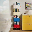 Colorful Metal Cube Bookshelf With Four Shelves - Sleep Galleria