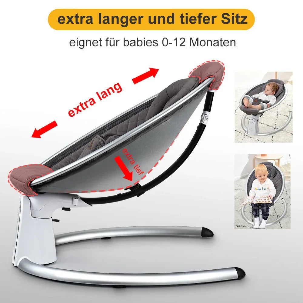 Electric Bluetooth Baby Bouncer Swing With Music Speaker - Omega Lifestyles