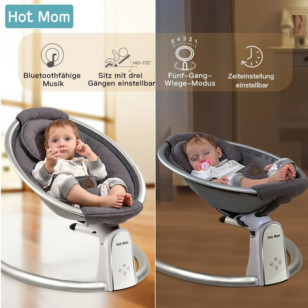 Electric Bluetooth Baby Bouncer Swing With Music Speaker - Omega Lifestyles