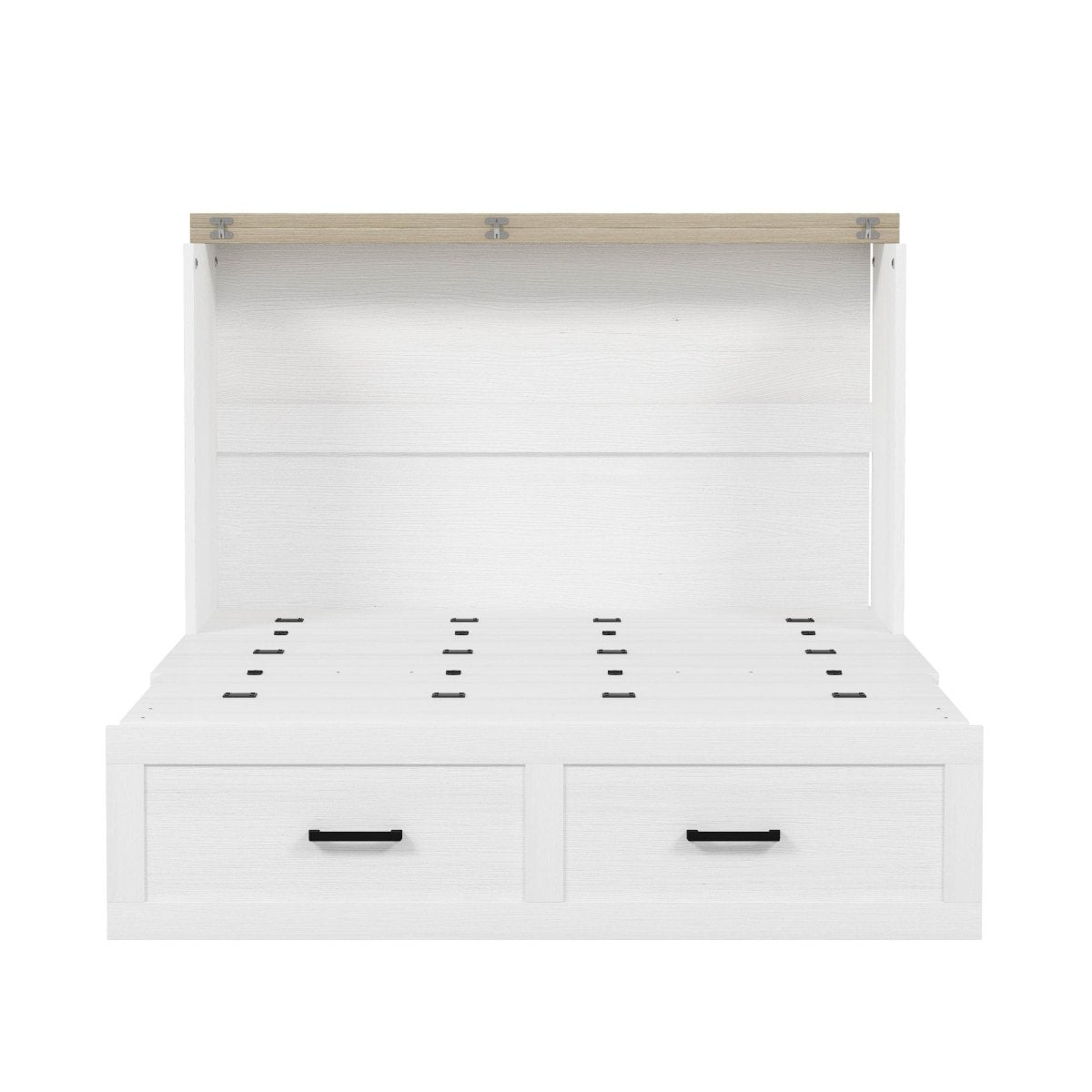 Full Foldable Murphy Cabinet Bed With Charging Station - Restanew - Omega Lifestyles