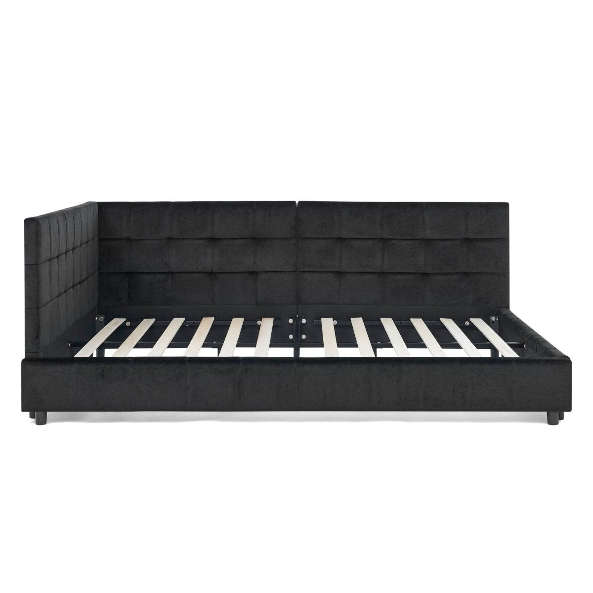 Full Velvet Upholstered Mid - Century Daybed Frame - Restanew - Omega Lifestyles