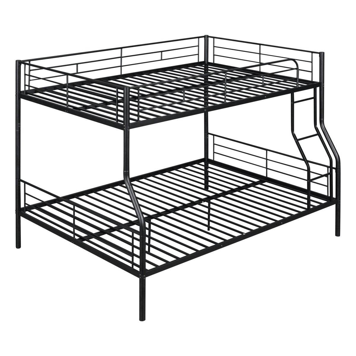 Full XL Over Queen Iron Frame Bunk Bed - Sleep Galleria