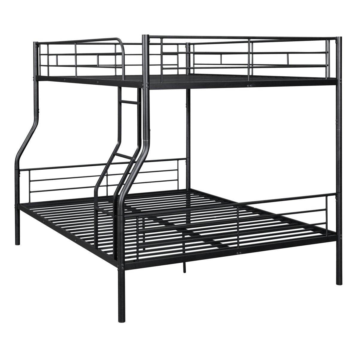 Full XL Over Queen Iron Frame Bunk Bed - Sleep Galleria