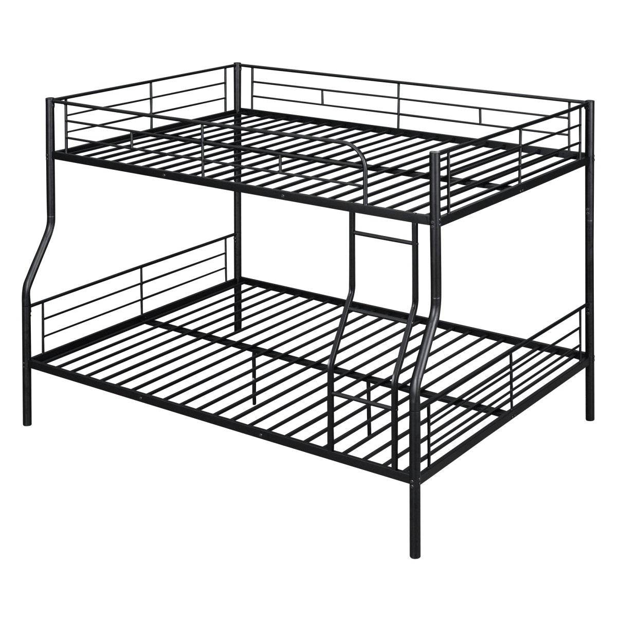 Full XL Over Queen Iron Frame Bunk Bed - Sleep Galleria