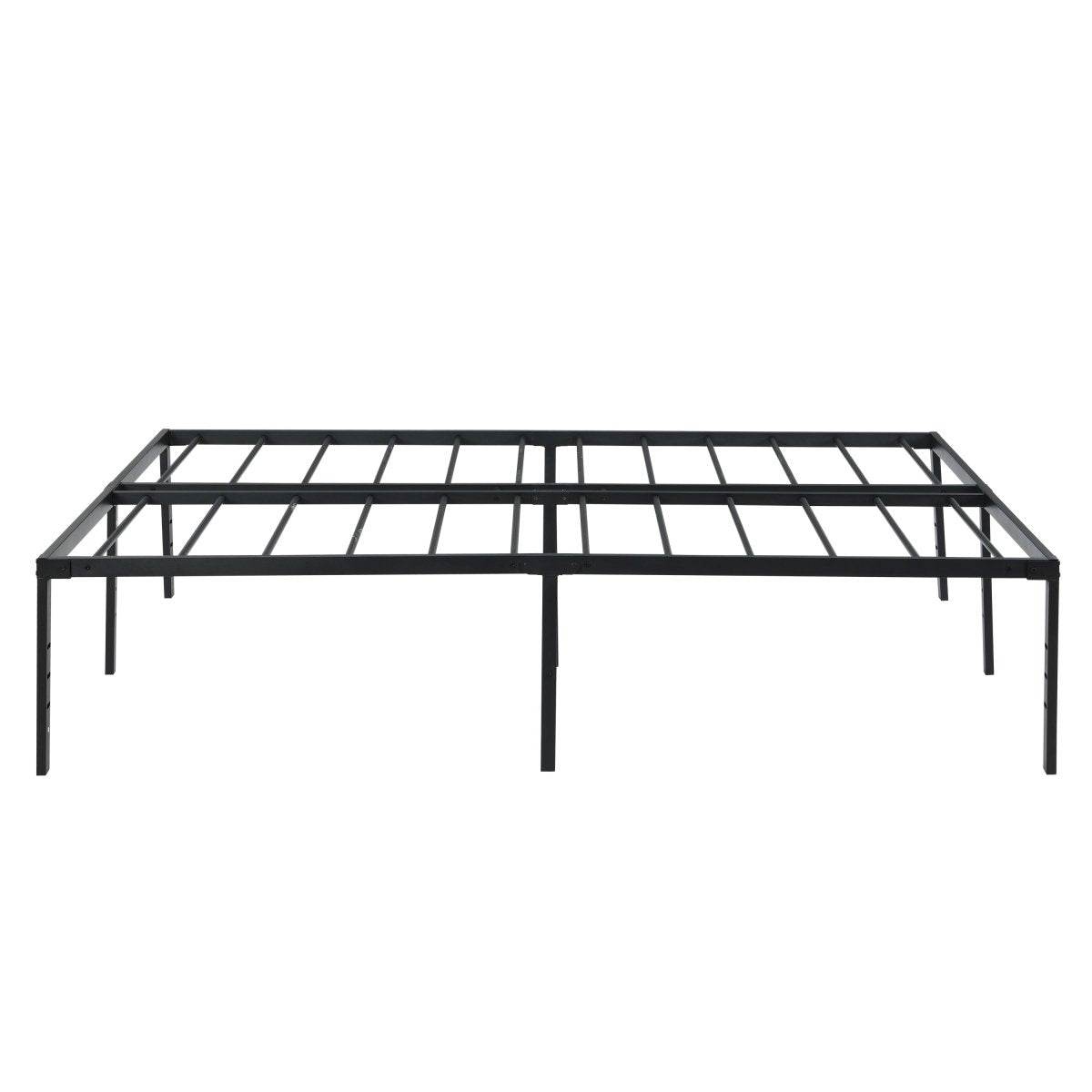 Heavy Duty Queen Metal Bed Frame With Reinforced Slats - Sleep Galleria