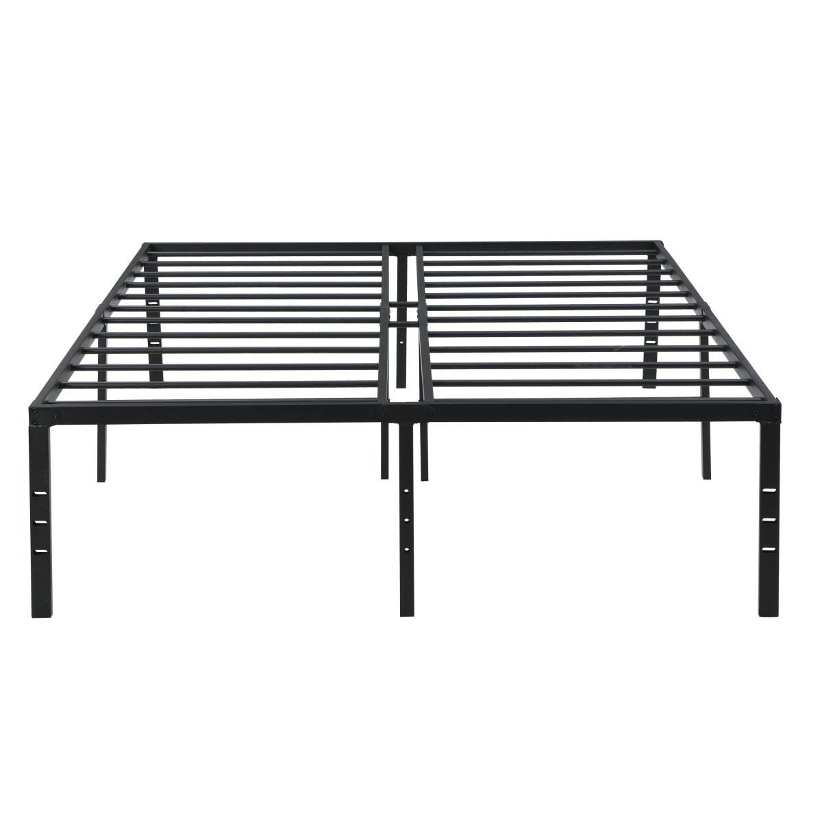 Heavy Duty Queen Metal Bed Frame With Reinforced Slats - Sleep Galleria