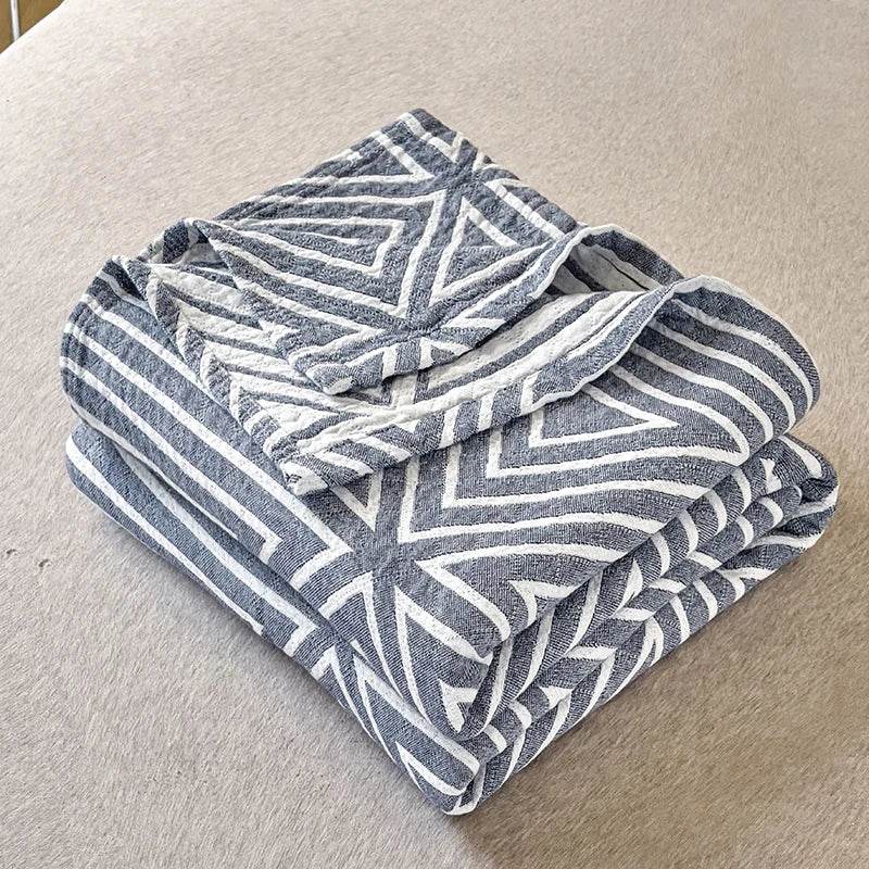 Japanese Style Breathable Cotton Gauze Blanket - Sleep Galleria