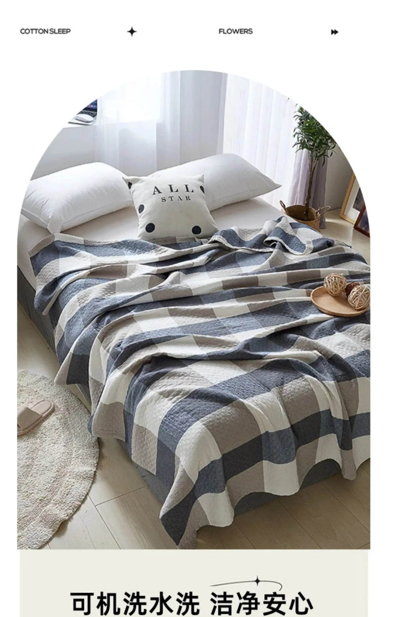 Japanese Style Breathable Cotton Gauze Blanket - Sleep Galleria