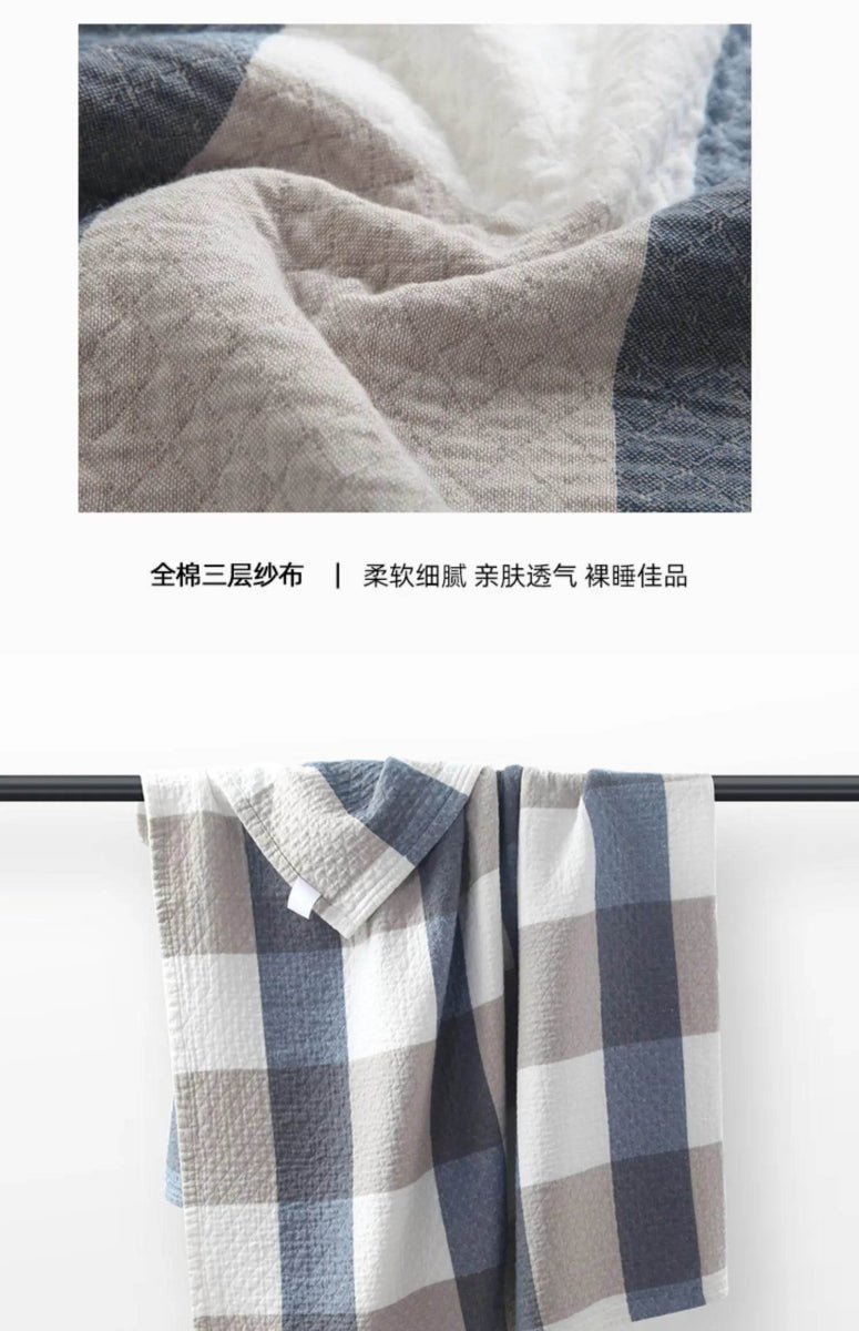 Japanese Style Breathable Cotton Gauze Blanket - Sleep Galleria