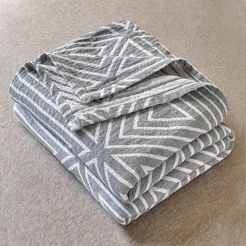 Japanese Style Breathable Cotton Gauze Blanket - Sleep Galleria