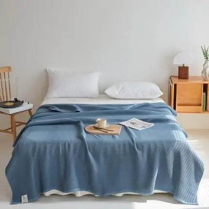 Japanese Style Summer Honeycomb Knit Air Conditioning Blanket - Sleep Galleria
