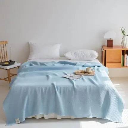 Japanese Style Summer Honeycomb Knit Air Conditioning Blanket - Sleep Galleria