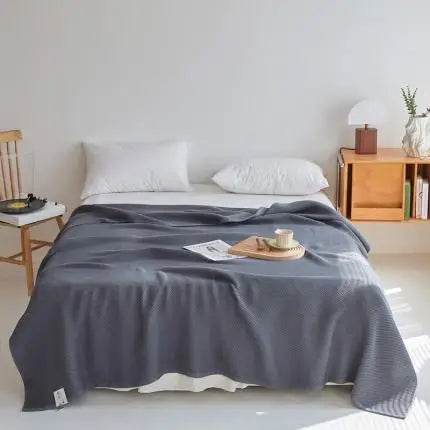 Japanese Style Summer Honeycomb Knit Air Conditioning Blanket - Sleep Galleria