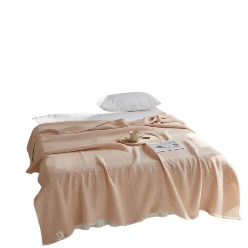 Japanese Style Summer Honeycomb Knit Air Conditioning Blanket - Sleep Galleria