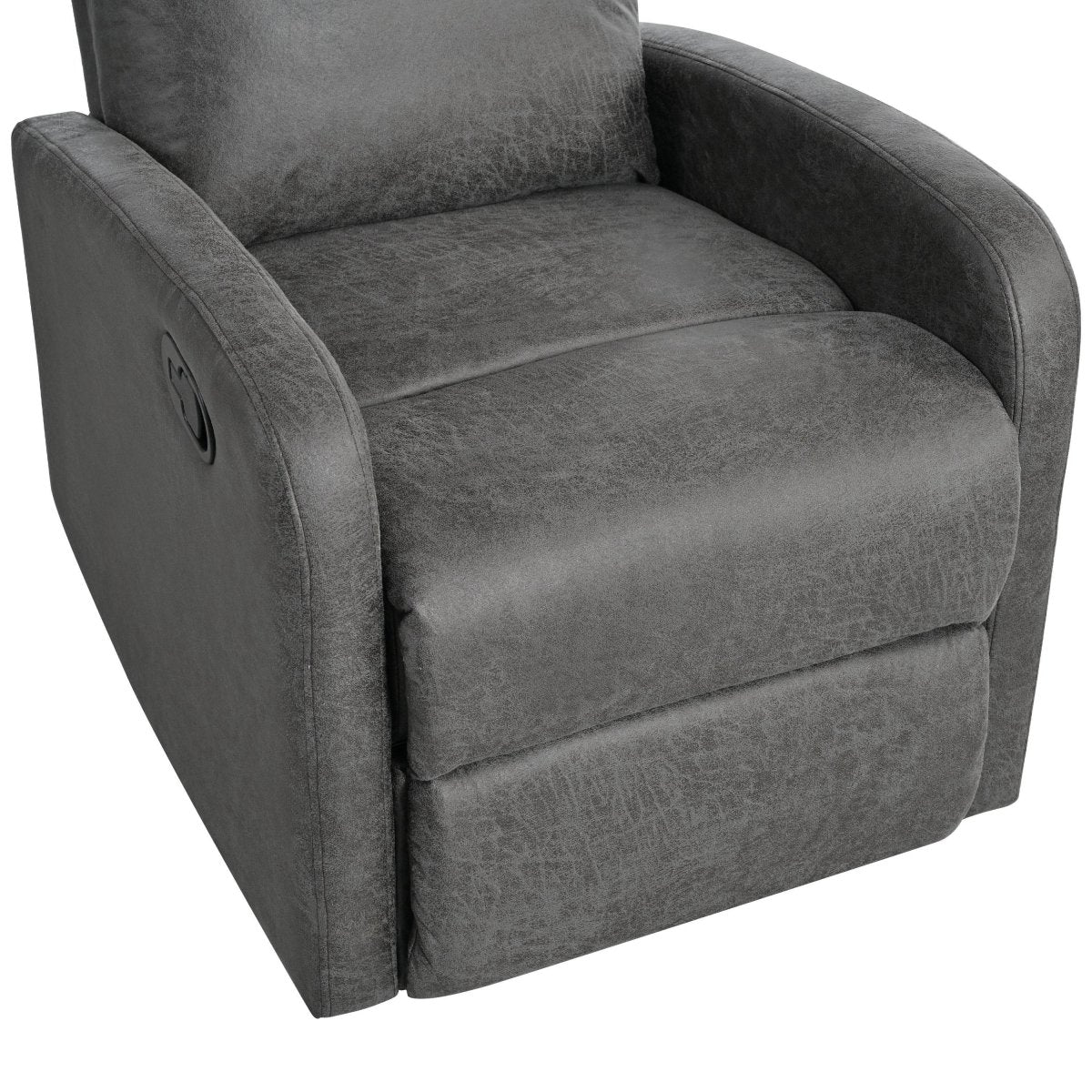 Manual Recliner Chair Microfiber Upholstered Adjustable Backrest - Restanew - Omega Lifestyles