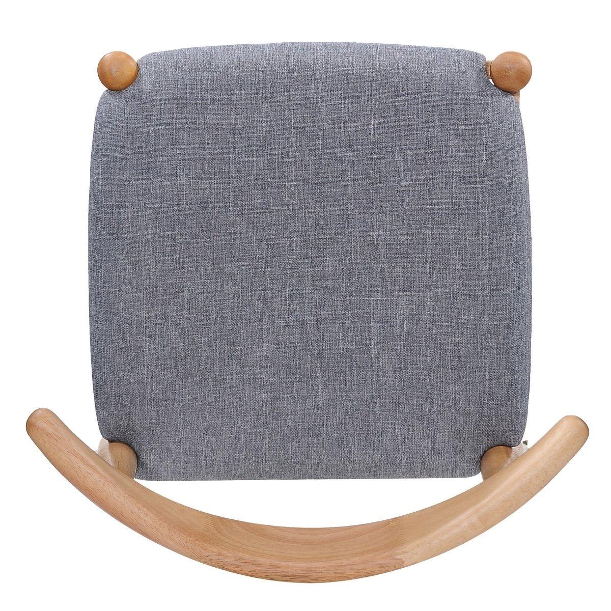 Mid-Century Modern Solid Rubberwood Dining Set - Omega Lifestyles