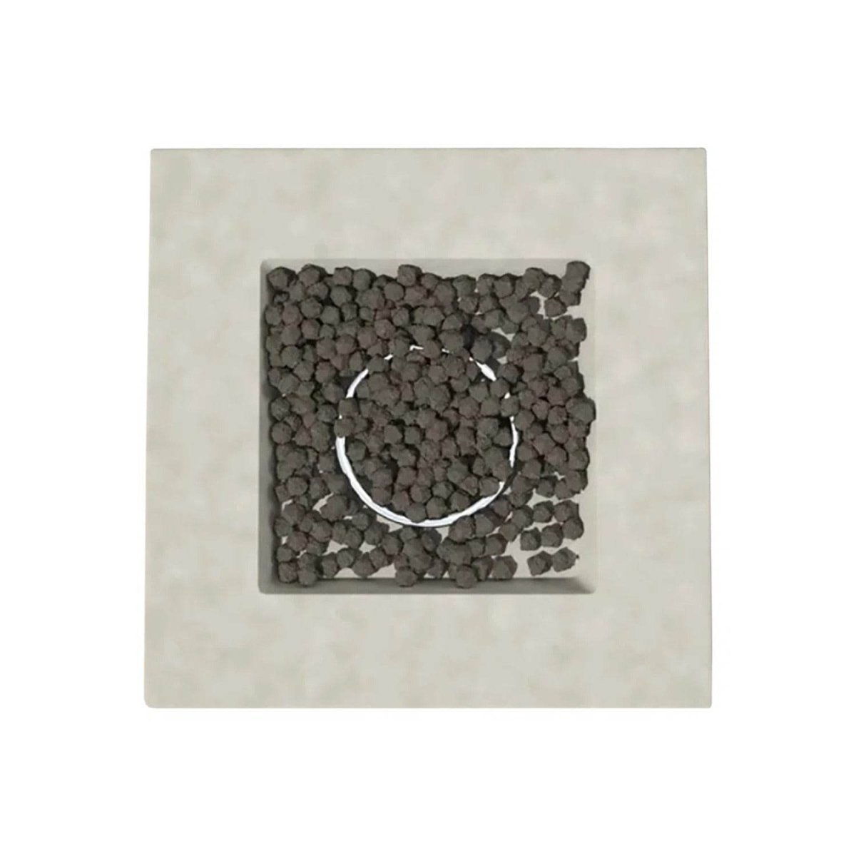 Modern Concrete Push - Button Ignition Outdoor Fire Pit Table - Restanew - Omega Lifestyles